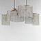 Maxim Lighting Fontaine 6-Light Linear Pendant, Golden Silver 22466WWDGS - alternate 2